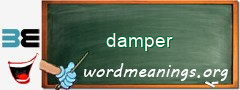 WordMeaning blackboard for damper